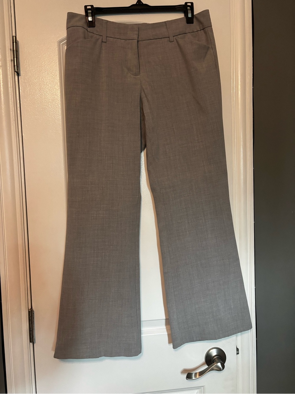 Daisy Fuentes Light Gray Boot Cut Dress Pants Size 10 Petite